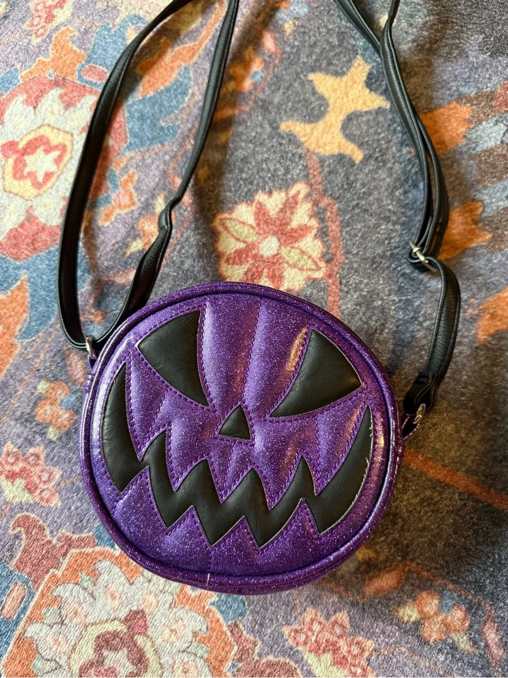 Pumpkin Kult Love Pain and Stitches Mini Pumpkin Crossbody Bag